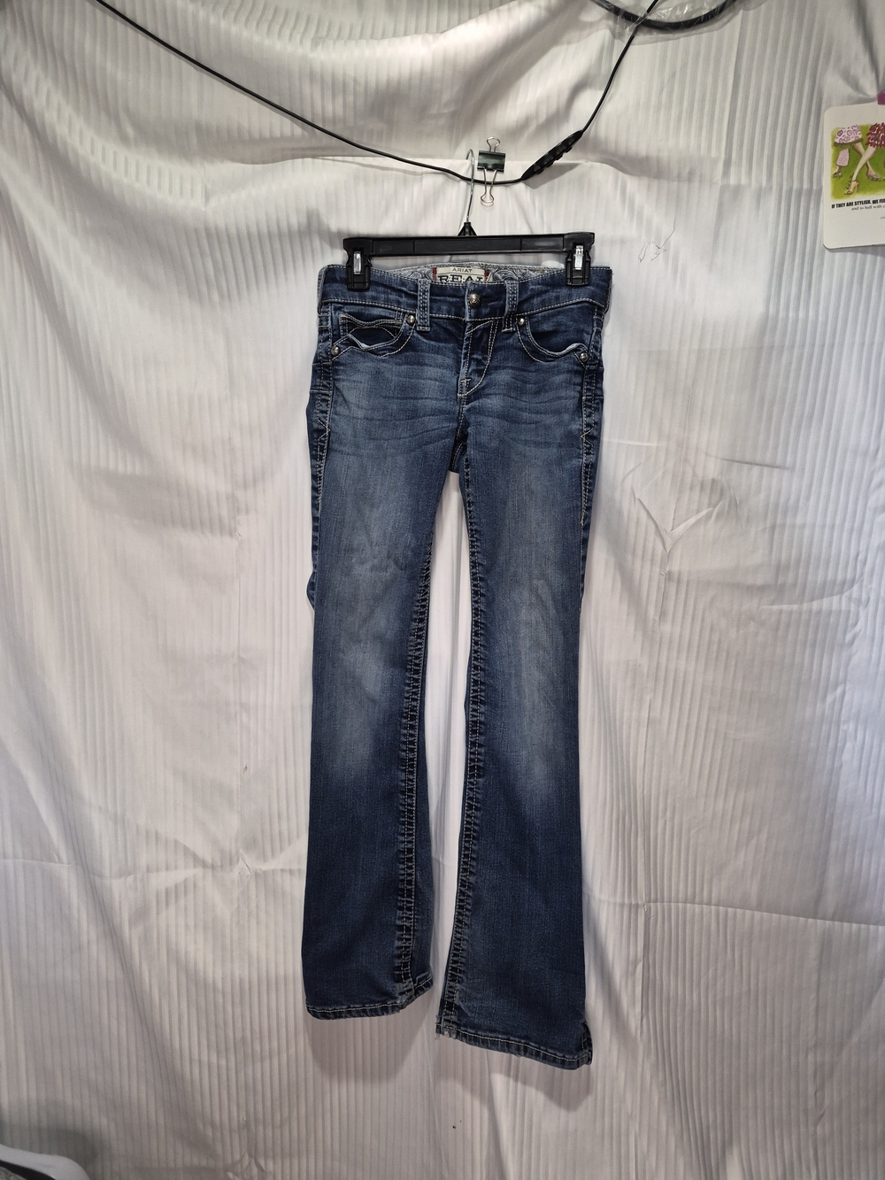 Ariat 25R Women's Blue Bootcut Split Flare Jeans - Picture 2 of 9